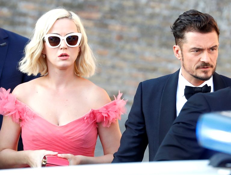 Katy Perry Channeled Barbie In A Pink Dress With Orlando Bloom At Misha Nonoo’s Wedding