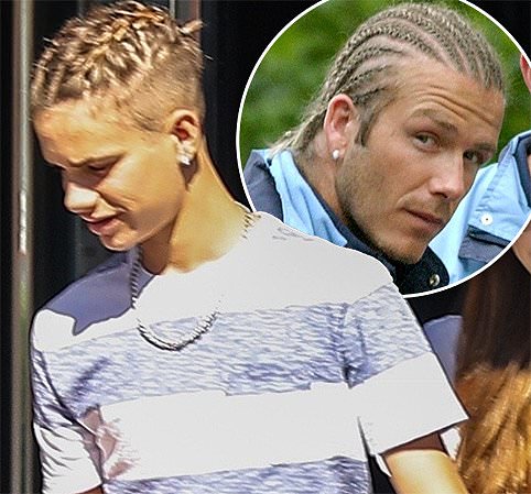 Romeo Beckham, 17, replicates dad David’s iconic noughties braids as he reveals new hairstyle while shopping for jewellery with mum Victoria in LA