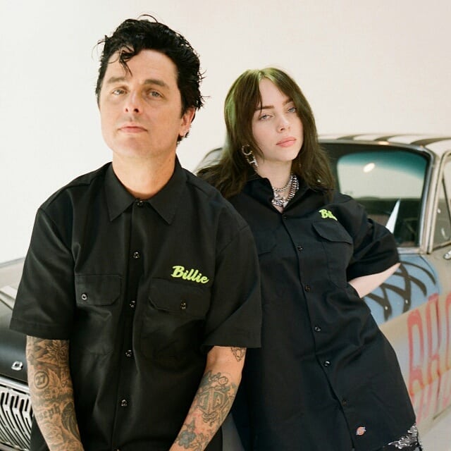 Billie Eilish Hung Out With Billie Joe Armstrong, Who Was Once the Her Phone Background