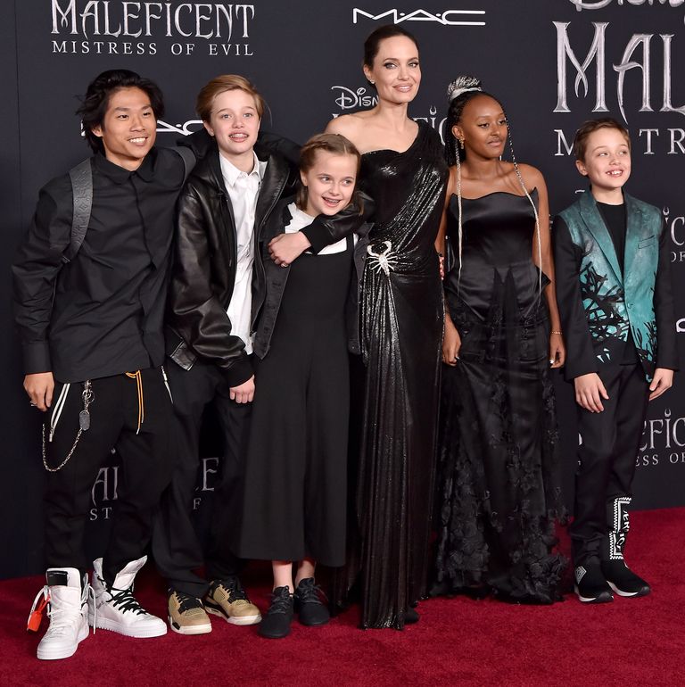 Angelina Jolie’s Kids Wore Matching Black Outfits For The ‘Maleficent’ Premiere