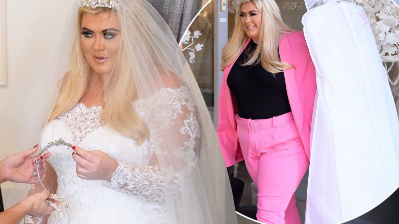 EXCLUSIVE: Gemma Collins sparks engagement rumours as TOWIE star is spotted trying on WEDDING dresses (and BUYS one)… as on-off boyfriend James Argent continues rehab stint