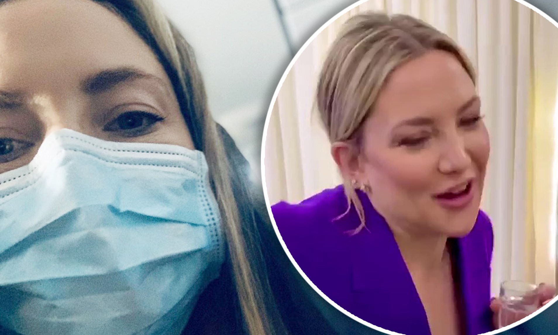 Kate Hudson Takes a Mask Selfie Amid Coronavirus Travel Concerns