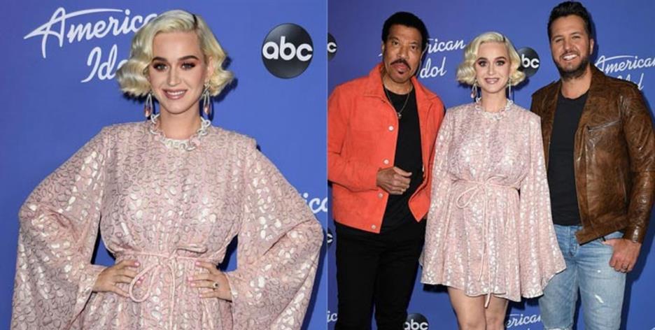 Katy Perry flaunts signature blonde locks at ‘American Idol’ Season 18 blue carpet