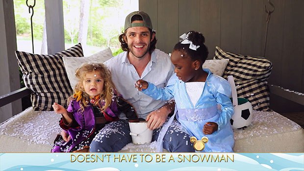 Thomas Rhett’s Kids Willa, 4, & Ada, 2,Channel ‘Frozen’ Princesses & Crash HisDisney Singalong Set