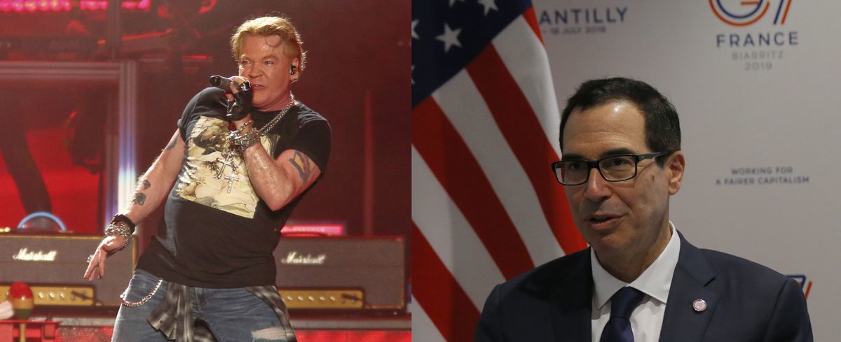 Axl Rose and Steven Mnuchin got into a fight on Twitter