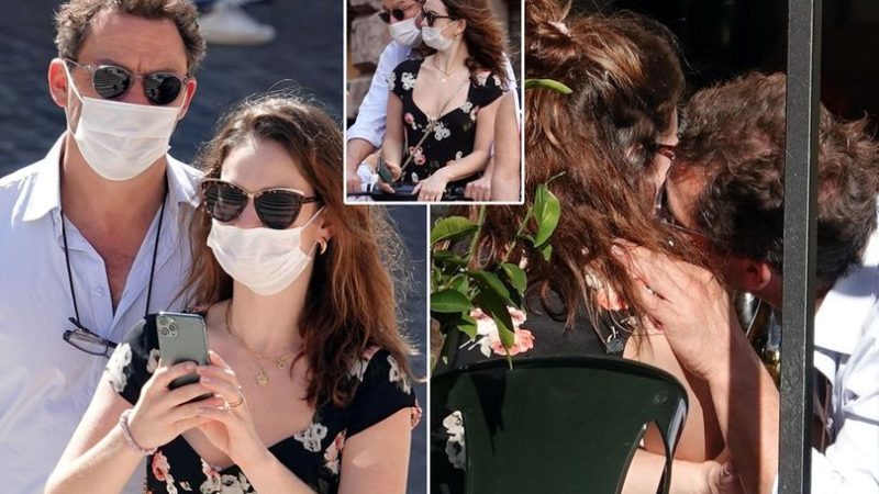 Dominic West kisses Lily James in bombshell pics before insisting marriage is ‘strong’