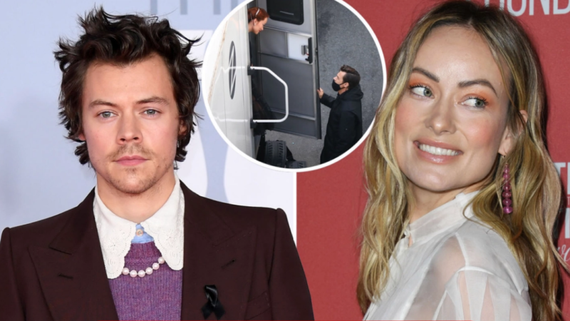 Harry Styles, 26, is dating his movie co-star Olivia Wilde, 36, as pair attend pal’s wedding hand-in-hand