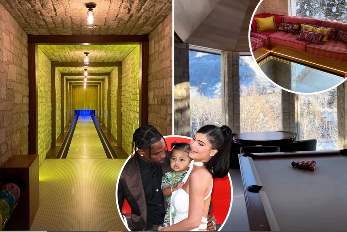 Kylie Jenner takes fans inside the $75M Aspen mansion where she rang in 2021 with Travis Scott and daughter Stormi
