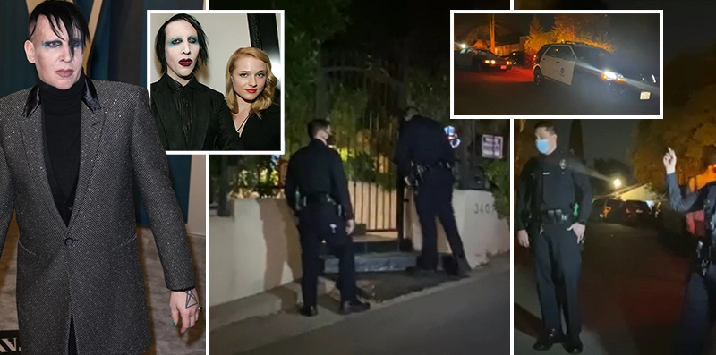 Marilyn Manson’s LA home swarmed with cops responding to ‘welfare check’ following abuse and assault allegations