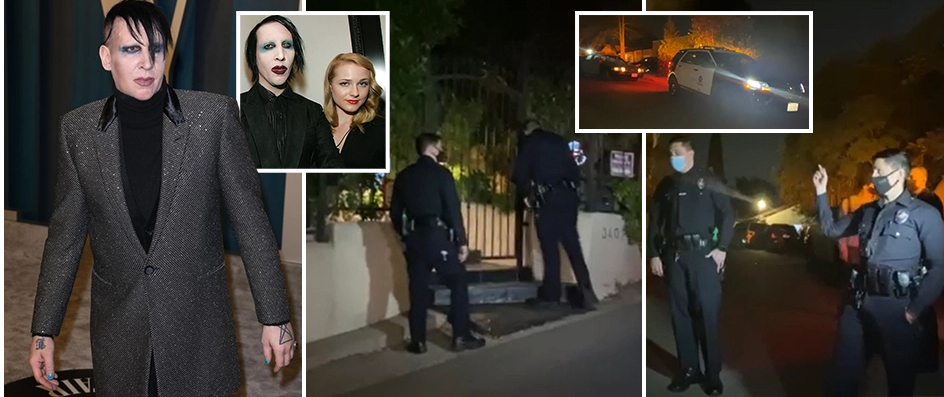 Marilyn Manson’s LA home swarmed with cops responding to ‘welfare check’ following abuse and assault allegations