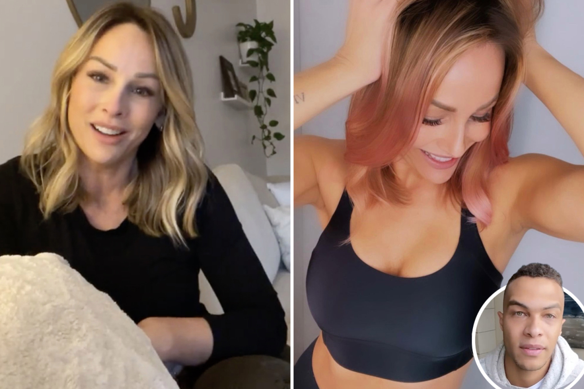 Bachelorette Clare Crawley looks totally different with pink hair as she poses in just a bra after split from Dale Moss
