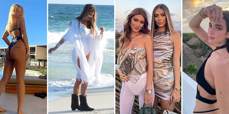 Dua Lipa & Chloe Sims lead celebs living it up in Mexico as it becomes the new Dubai after Covid travel ban