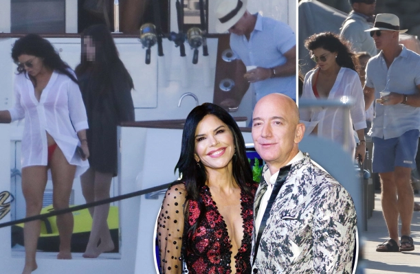 Jeff Bezos seen relaxing on yacht with girlfriend Lauren Sanchez on Cabo vacation after quitting as Amazon CEO