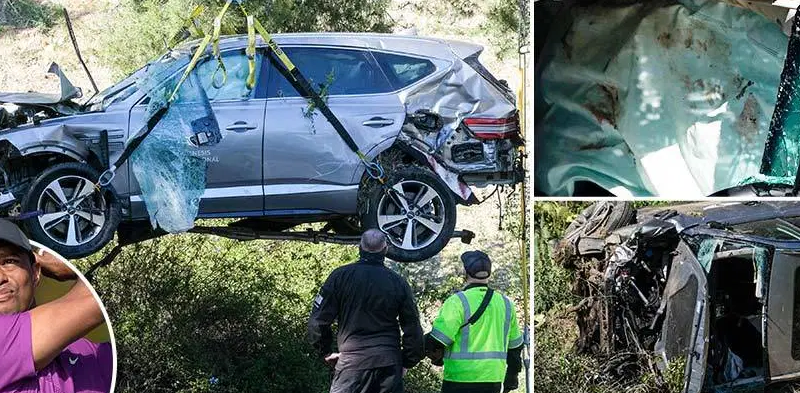 Tiger Woods car crash – Star cheats death and suffers ‘multiple open leg fractures’ after flipping car ‘several times