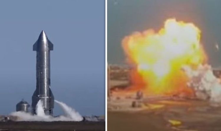 Elon Musk’s SpaceX Starship SN10 EXPLODES due to ‘methane leak’ moments after completing 10km test flight