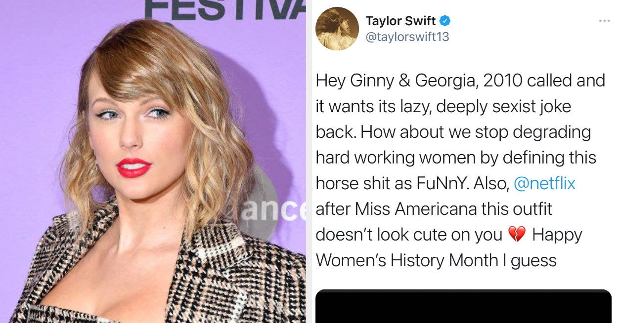 Taylor Swift Calls Out Netflix Over “Sexist” ‘Ginny & Georgia’ Joke