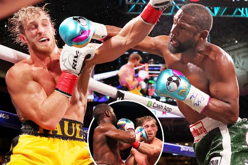 Floyd Mayweather fails to KO Logan Paul as YouTuber takes boxing legend the full eight rounds in Miami exhibition bout