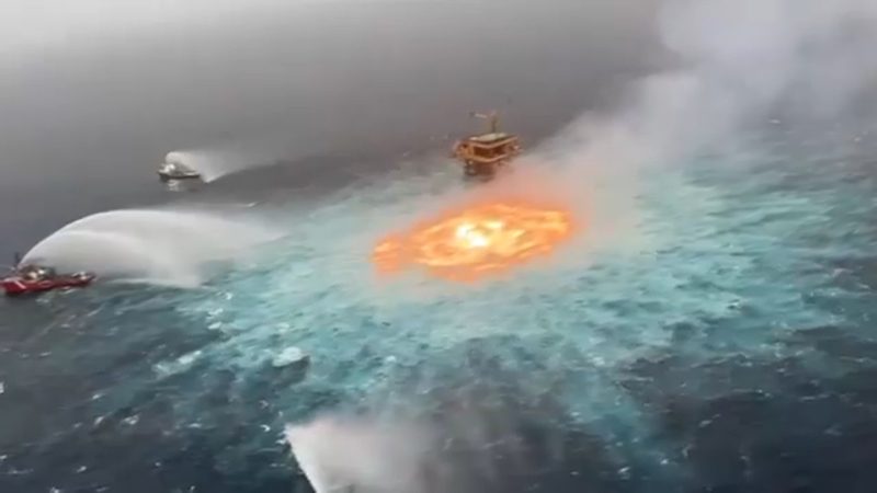 ‘Humans caught the ocean on fire’: Gas pipeline fire in Gulf of Mexico creates shocking scene