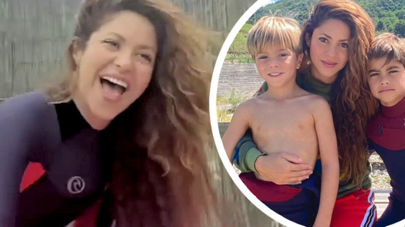 Shakira shares rare photo with sons Milan and Sasha