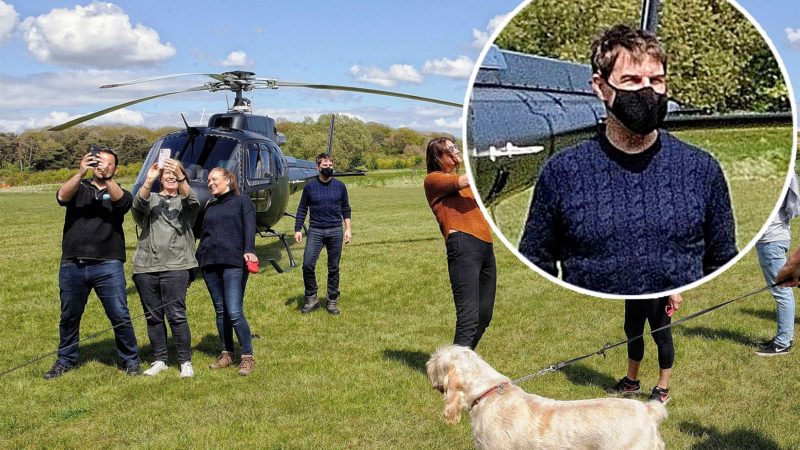 Tom Cruise lands helicopter in UK family’s garden due to airport closure