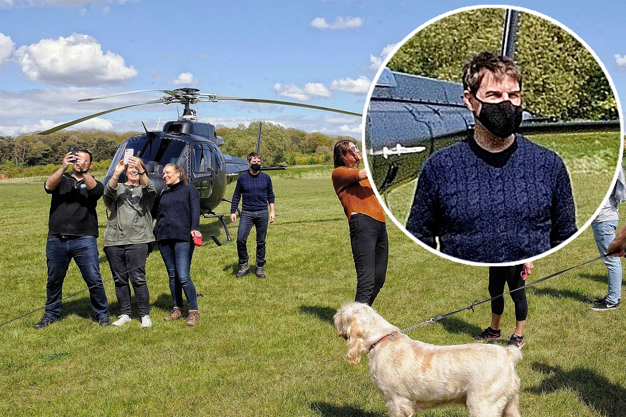 Tom Cruise lands helicopter in UK family’s garden due to airport closure