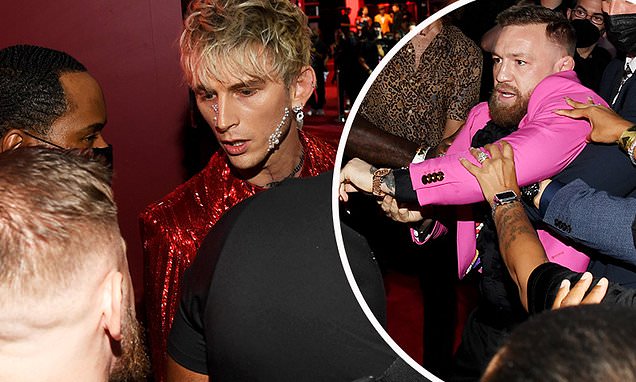 Conor McGregor and Machine Gun Kelly get into fight on VMAs red carpet