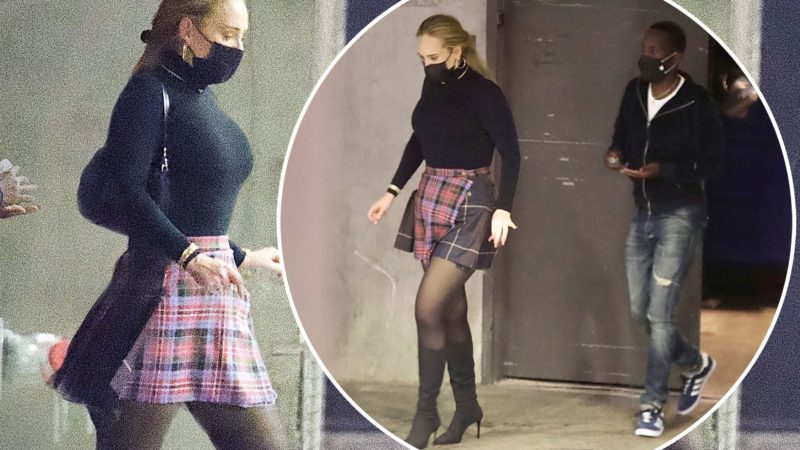 Adele puts on leggy display for sexy date night with boyfriend Rich Paul