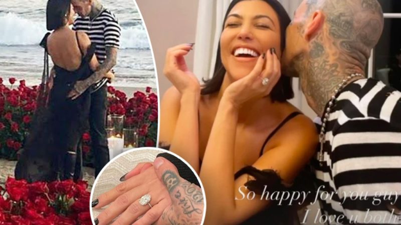 Kourtney Kardashian and Travis Barker are engaged: See pics from the proposal