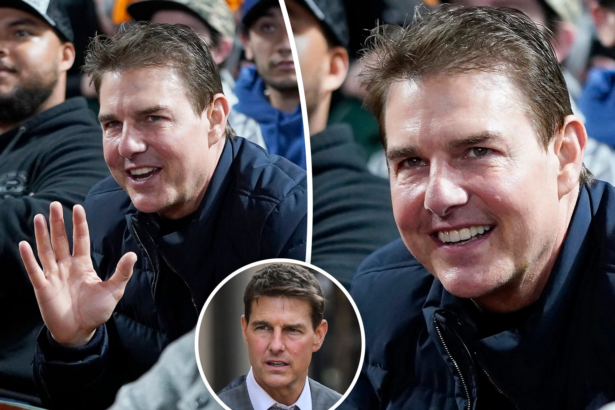 Tom Cruise looks like a whole new person at baseball game