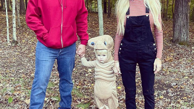 Christina Haack and Fiancé Josh Hall Dress Up as E.T. Characters with 2-Year-Old Hudson on Halloween