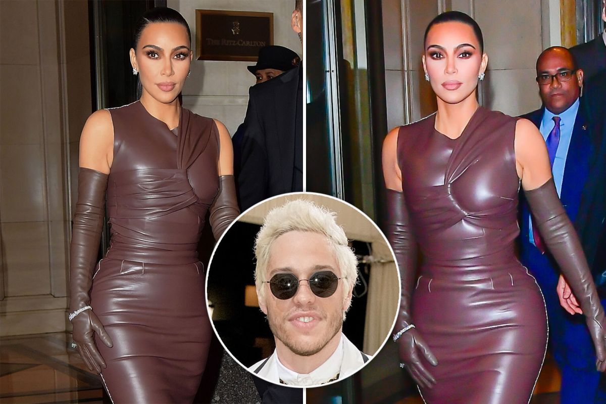 Kim Kardashian arrives in Pete Davidson’s native NYC after holding hands