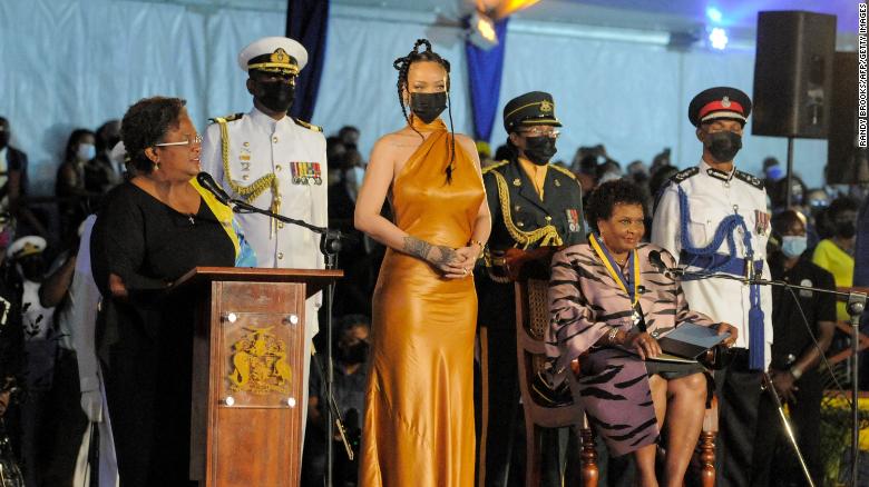 Rihanna honored as ‘national hero’ of Barbados